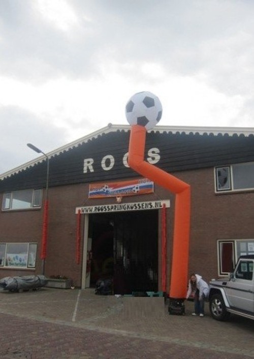 Skytube oranje voetbal 9m